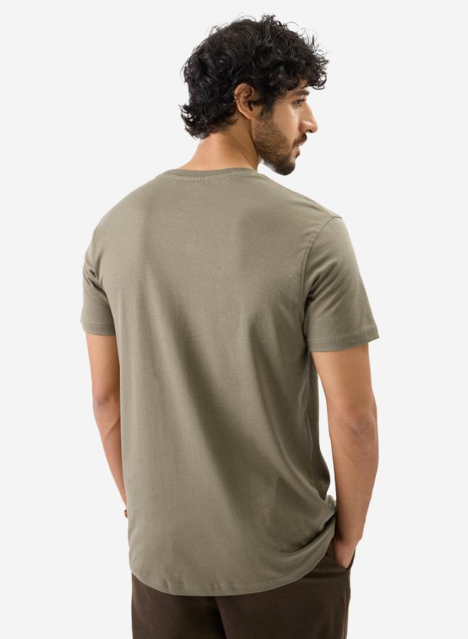 ذا سوليد ستور تيشيرت انترلوك سادة بأكمام قصيرة - Image 4